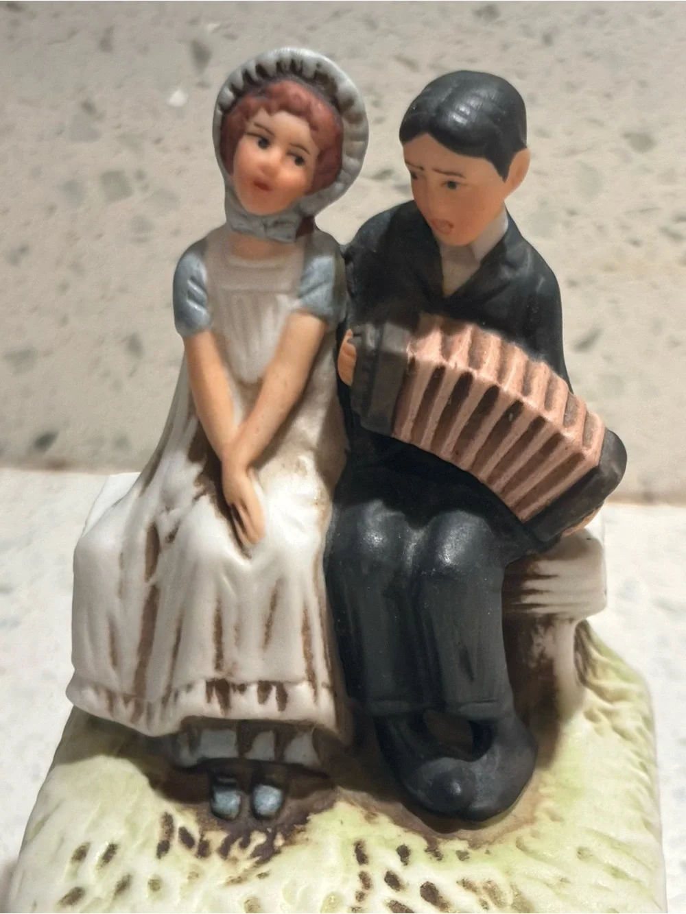 Norman Rockwell Lovers Figurine - Multi-Color Decorative Collectible 1981